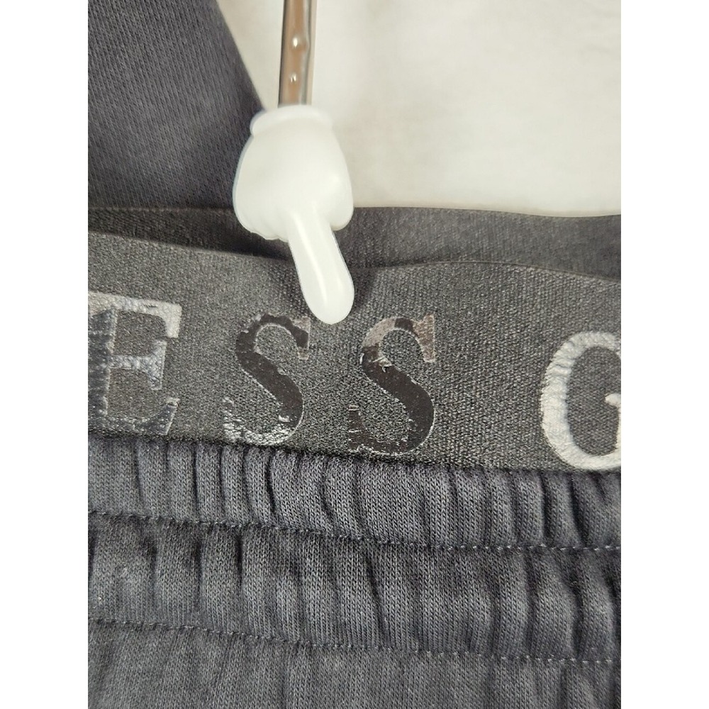 GUESS Black Logo Sweat Joggers with Branded Waistband Size Large - Picture 7 of 8